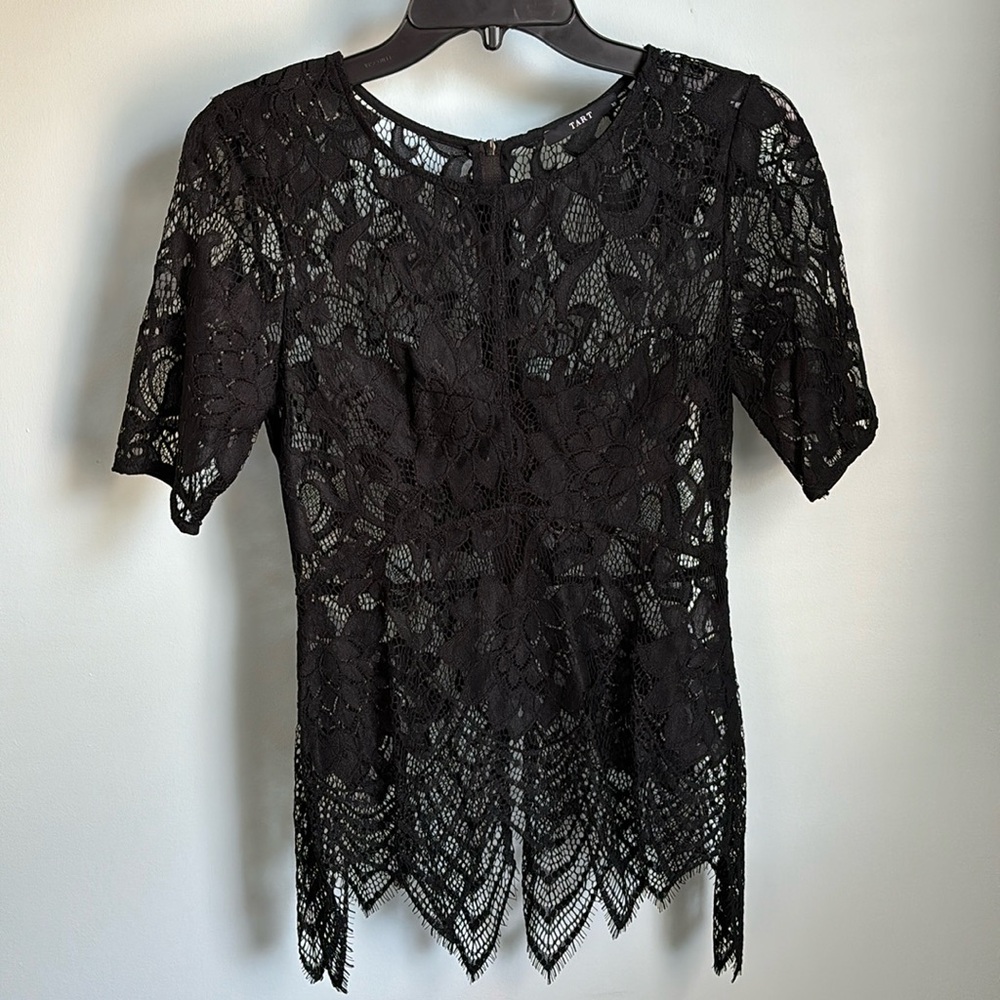 Tart Black Lace Top